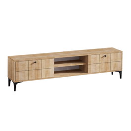 Hanah Home Soporte TV Moderno Elegante Roble 180cm Mueble Salón Melamina